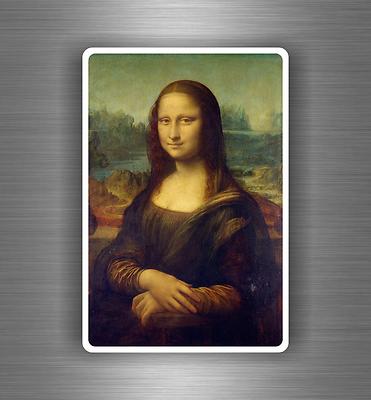 Aufkleber auto moto mac tuning jdm la joconde mona lisa leonardo da vinci