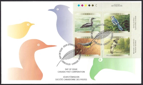 🍁Canada  #1842a URpb  "Birds of Canada"   Brand New 2000 First Day Cover