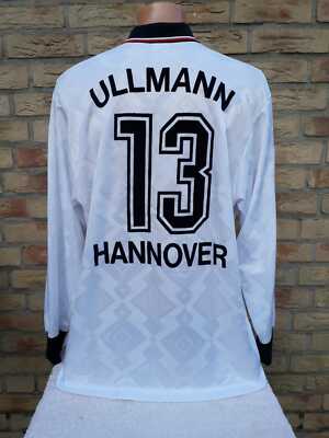 Hannover 96 Matchworn Spieler Trikot Ullmann Globetrotter 01 02 Third Langarm Ebay