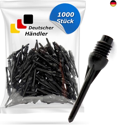 Tamay Dartspitzen Kunststoff 1000 Stück Premium Softdart Spitzen I Short Tip I 