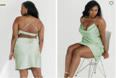 princess polly jemma dress Princess Polly Curve Jemma Sage Green Satin Cut Out Mini Dress Plus Size 14  NEW