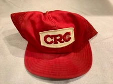 Vintage Red CRC Trucker Hat Snapback Hat