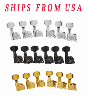 KAISH 18:1 Locking Tuners Locking Tuning Pegs for ST/TL/LP Electric Guitars
