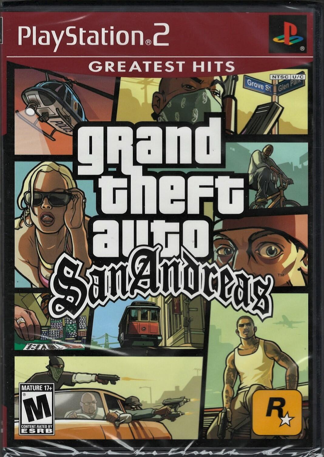 Grand Theft Auto: San Andreas AMZ PS2 (Brand New Factory Sealed US Version)  Play