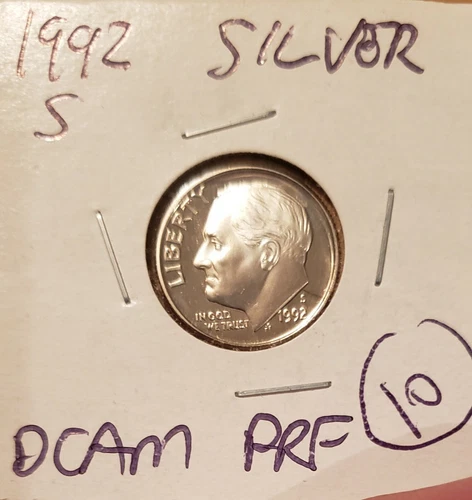 1992S Silver Proof Dime DCam...Combined Shipping