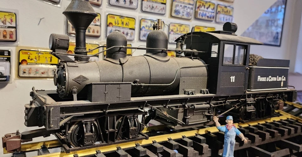 Bachmann Spectrum G Scale 36 Ton 2 Truck Shay #11 Pardee & Curtain 81196 - Image 2 of 4