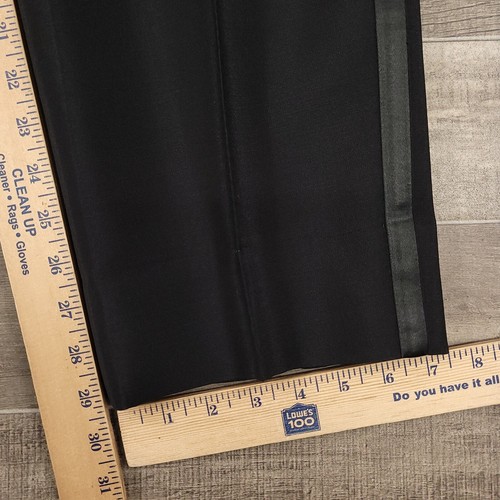 Vintage After Six Tuxedo Mens 41L Black Wool Satin Trim 2pc Formal Wedding 60s - Picture 19 of 21