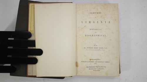 Sketches of Virginia: Historical and Biographical by Rev. William Henry Foote - Picture 2 of 4
