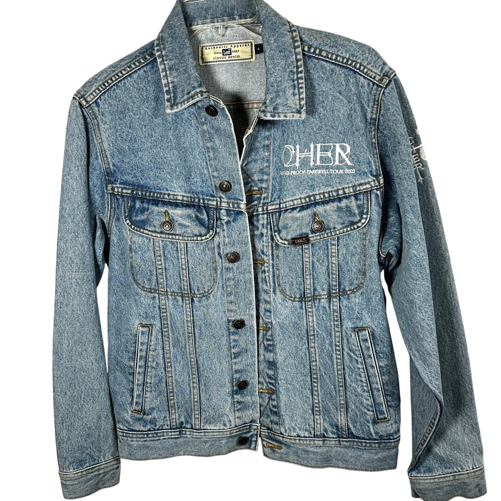 Cher Living Proof Farewell Tour 2002  S Lee Distressed Denim Jacket