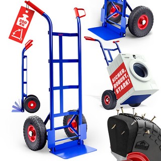 B Ware Sackkarre mit PU Rädern 116x45 5 cm blau Karre Umziehen Transportwagen