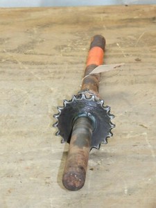 Case/ Ingersoll  F,J, H, K70 Hydraulic Tiller-Tiller Shaft With Sprocket 