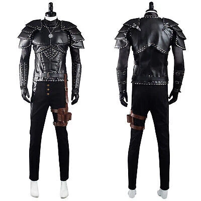 The Witcher Geralt of Rivia Cosplay Costume and Wigs Halloween Carnival Suit - Bild 4 von 12