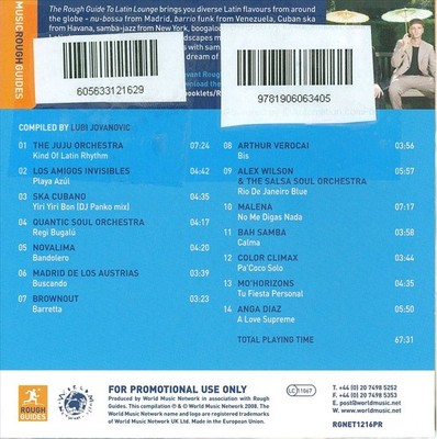 VARIOUS ARTISTS - ROUGH GUIDE TO LATIN LOUNGE NEW CD