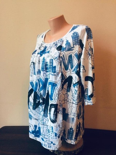 Women DKNY Shirt White Chiffon 38 / M / 46 #BLVT