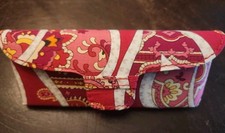 Vera Bradley Eyeglass Sunglass Hard Case Posies Pink Paisley