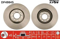 2 X Bremsscheibe TRW DF4984S FüR Iveco Daily IV Kasten