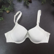 Warners Bra Womens 36C White Underwire Lightly Lined T-Shirt Everyday Comfort