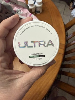 ULTRA Zero Nicotine Focus Energy Support Pouches Wintergreen 15ct MPN 7607
