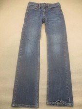 Abercrombie Size 15/16 Kids Blue Cotton Blend Straight Slim Casual Jeans 665