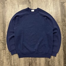 Vintage 80s 90s Sturdy Sweats Lee Raglan Retro Sweatshirt Blue M