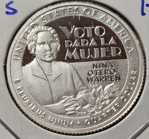 A 2022 S (999 Silver) Washington Quarter Proof (Nina Otero-Warren) -NICE!!
