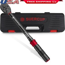High Precision 3/8 Inch Torque Wrench 5-45 Ft-Lb Click Tool Durable Cr-V Ratchet