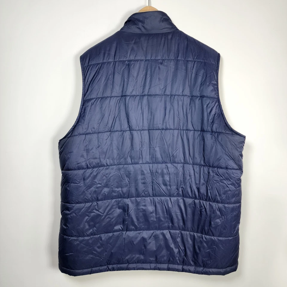 Weatherproof Puffer Vest Mens XL Fleece Lined Layering Fall Winter Blue Coat   - Image 4 of 4