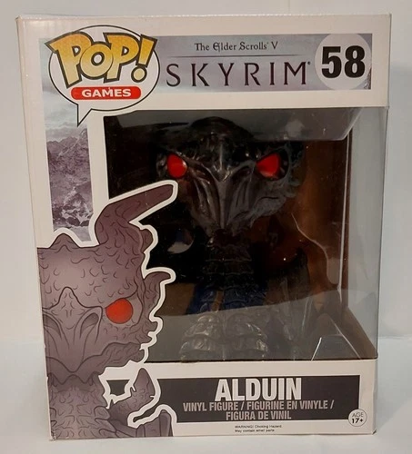 Funko POP! Games Skyrim Alduin Supersized #58 Vinyl Figure DAMAGED BOX
