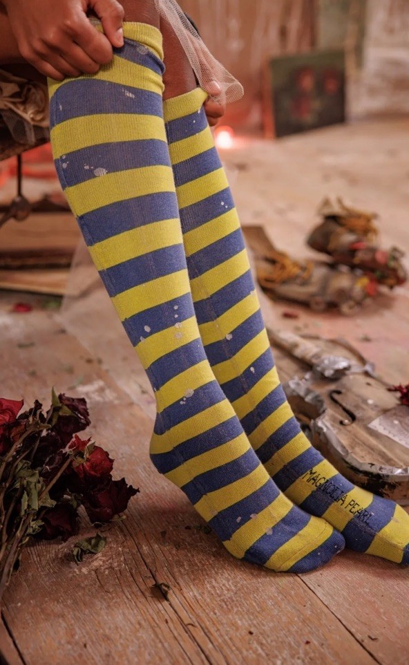 Magnolia Pearl🩷 SOLD OUT💙Art Class OTK Socks Bishop NWT image 3