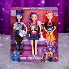 3PC Cosplay Kpop Demon Hunters Dolls Moveable Joint Collectible Figure ToyAE