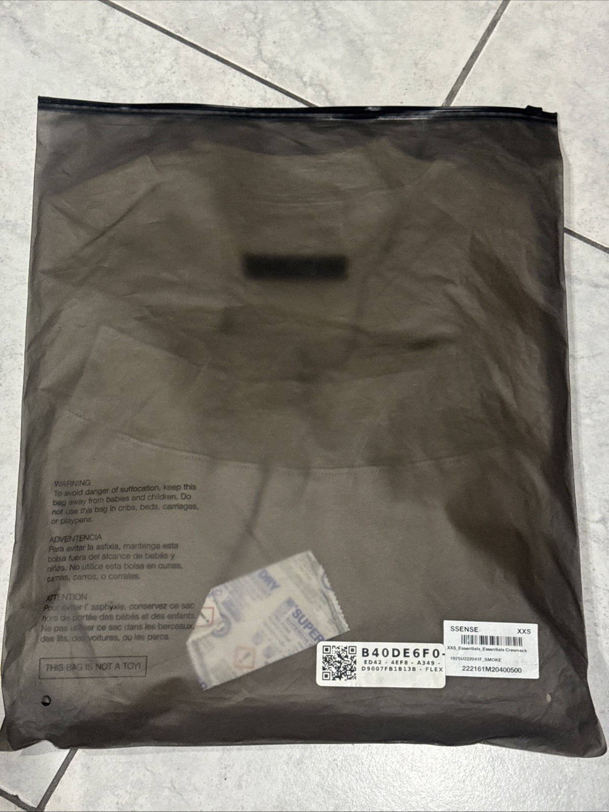 Fear of God Essentials Crewneck Smoke Size XXS thumbnail 4