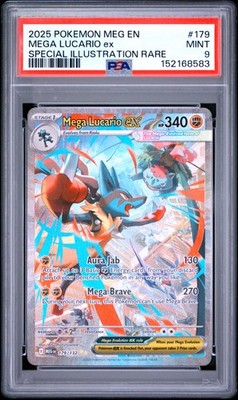 2025 POKEMON MEG EN-MEGA EVOLUTION #179 MEGA LUCARIO EX PSA 9 | eBay