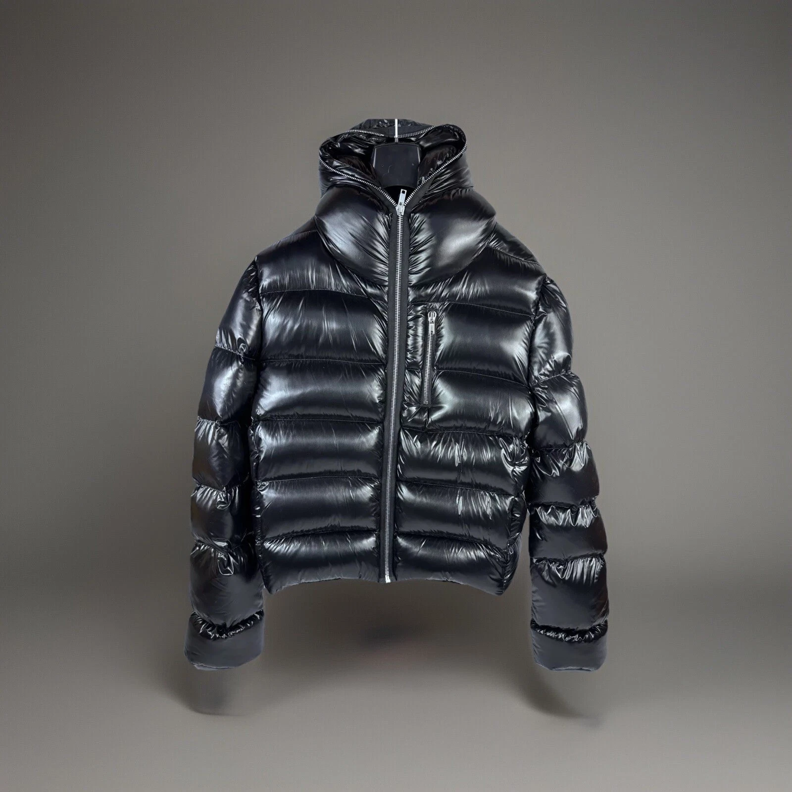 Rick Owens Giacca imbottita con dettaglio zip intera taglia: 52 vestibilità XL