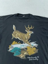 Vintage Potter County Pennsylvania God's Country T-Shirt Large Deer Hunting 90s