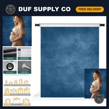 5x7ft Blue Abstract Photography Backdrop - Textured Portrait Headshot Studio B