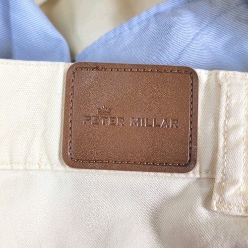 Peter Millar Pants Chino Performance Golf Pima Cotton Men’s 34x30 Yellow - Picture 7 of 12
