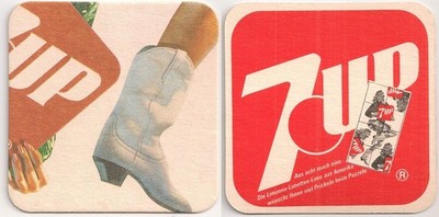 7UP - alter Puzzle-Bierdeckel ''Mannequin'' - Teil 7 von 8