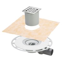 Viega Advantix Badablauf 4939, Kunststoff, Grau