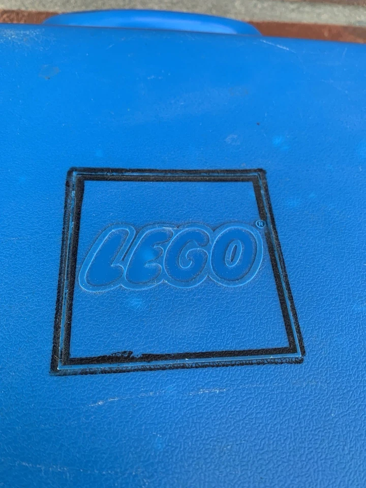 Lego Sortierkasten Sortierbox Sammelkoffer blau Innenteil rot 70er Vintage Alt - Bild 3 von 4