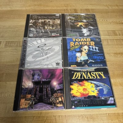 (PC Game CDROM) Lot Of 6 Games Unreal, Messiah, Tomb Raider III, Stronghold,