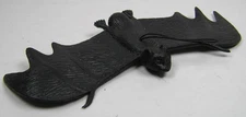 Unbranded Black Bat 2" Long 4.75" Wide Plastic Animal Toy Figure China