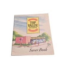 Top Value Stamps Saver Book 1970s Vintage Collectible Advertising