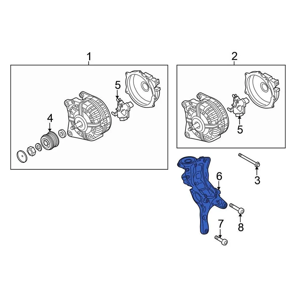 For Volkswagen GTI 2015 Volkswagen 06L903143A Alternator Adjusting Bracket Foto 2 de 2