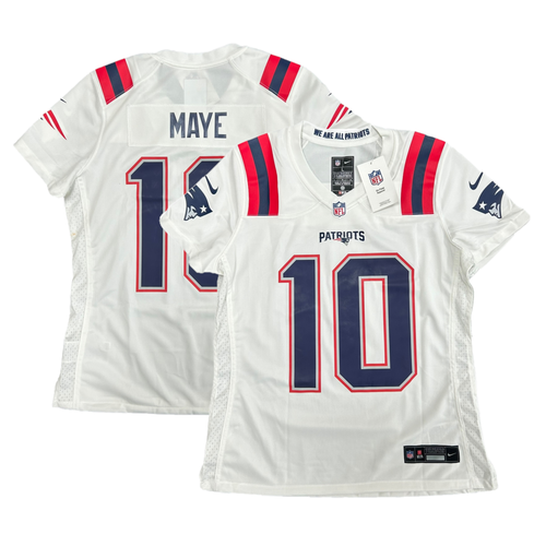 New England Patriots Jersey (Size L) Nike Women's NFL Road Top - Maye 10 - New - Picture 1 of 1