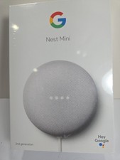 Google Nest Mini (2nd Generation) Smart Speaker - Chalk for sale