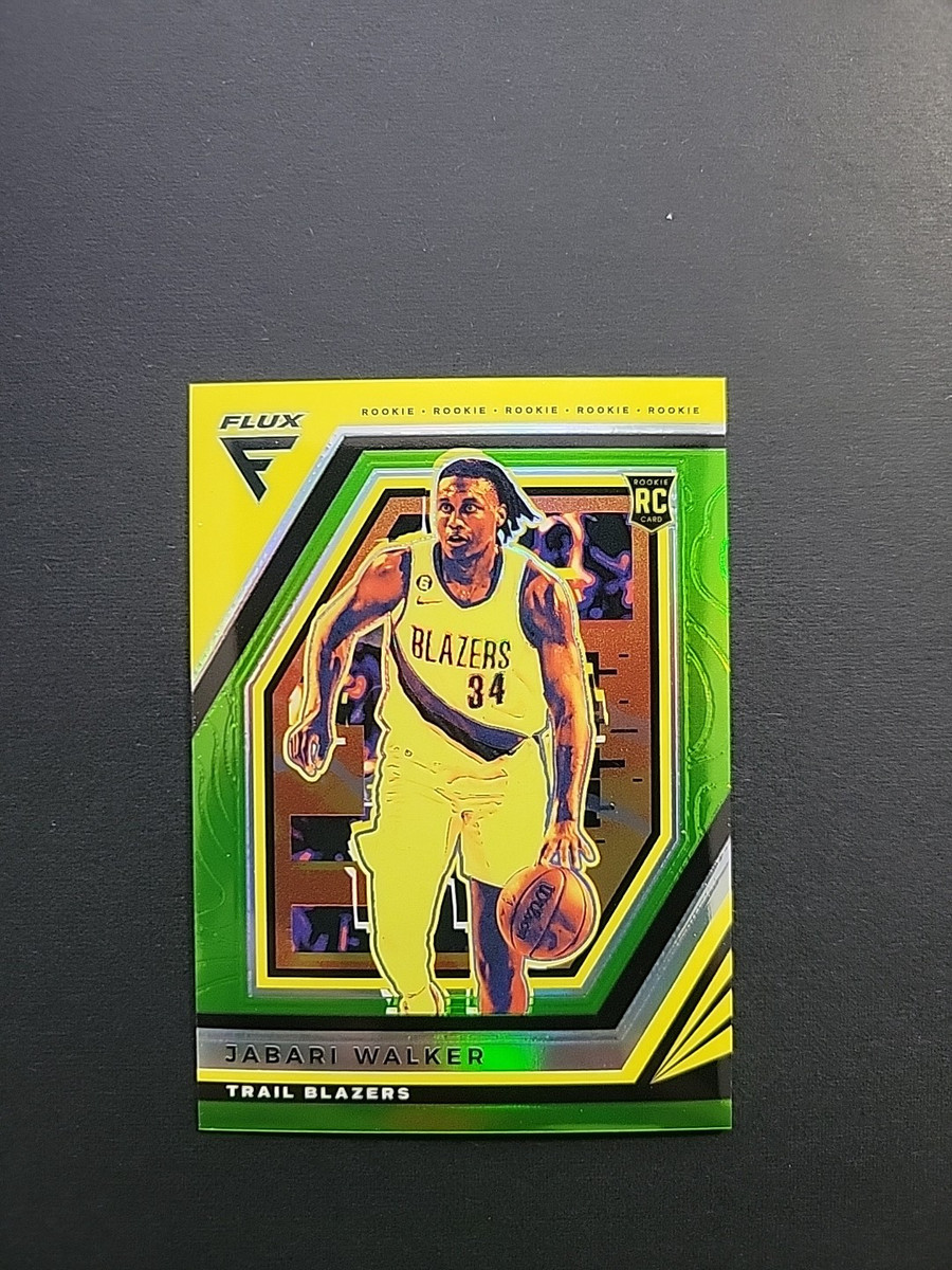 2022-23 Panini Flux - Rookies #208 Jabari Walker Green (RC 2022-23 Panini Flux - Rookies #208 Jabari Walker Green (RC