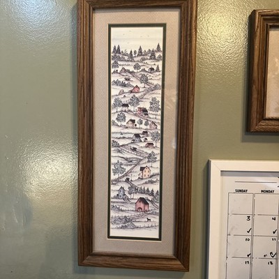MB Frey Amish Rural Country Scene - Limited Edition 92/2500 horse buggy Print