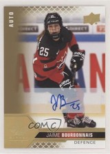2022 Team Canada Juniors Women's WC Signatures Jaime Bourbonnais #55 Auto 0kr0