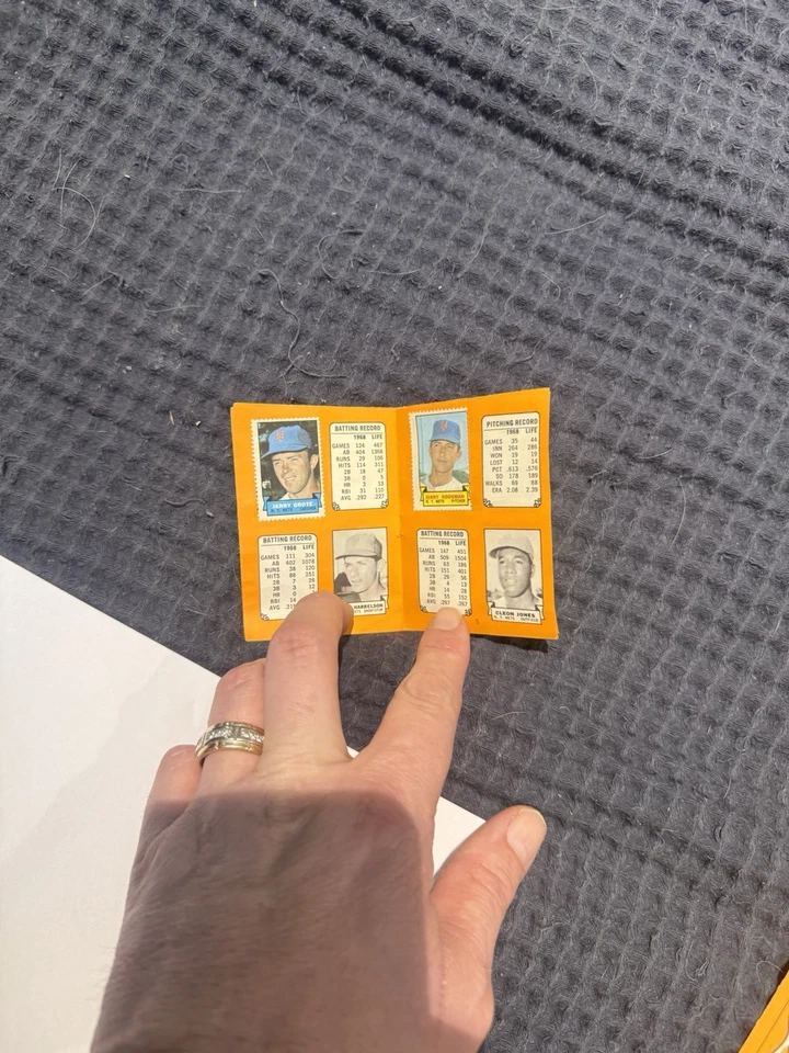 Colección de folletos de estampillas de béisbol Topps 1969 grandes de colección con estampillas. ¡Ver fotos! Foto 2 de 4