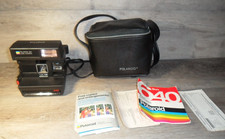 Polaroid Sun 640 Instant Land Camera Complete Lot Camera ,Manual,  Case